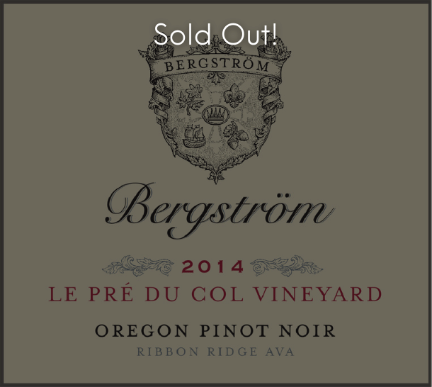 Product Image for 2014 Le Pre du Col Vineyard Pinot Noir